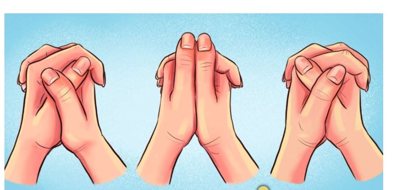 Ahogy összekulcsolod a kezed, arra is választ adhat, hogyan kezeled az embereket fontos kapcsolataidban
